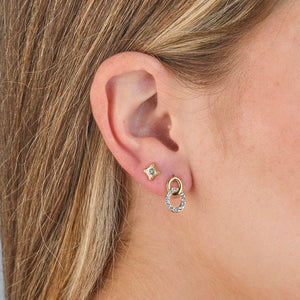 Oorstekers fancy zirkonia goud