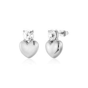 Oorstekers hart met diamant