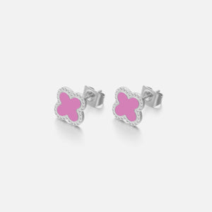 Oorstekers klaver pink