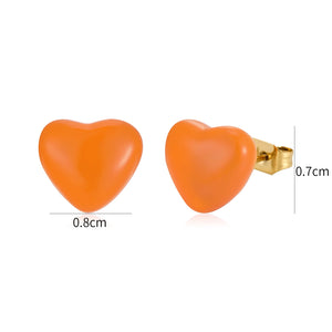 Oorstekers oranje hart
