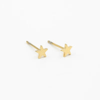Star stud earrings - Goud