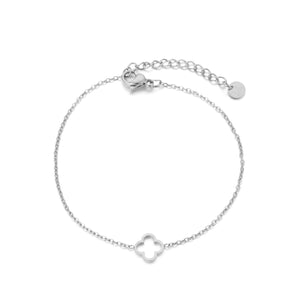Open klavertje armband