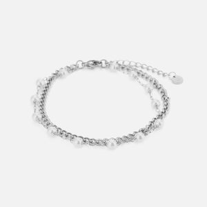 Parel armband tweelaags