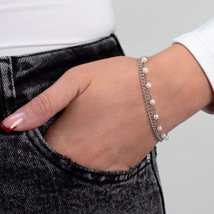 Parel armband tweelaags