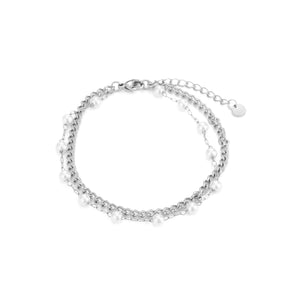 Parel armband tweelaags