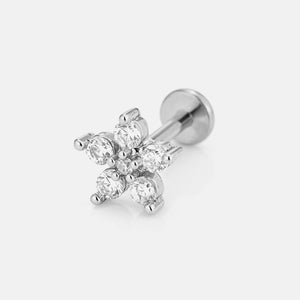 Piercing fancy zirkonia bloem