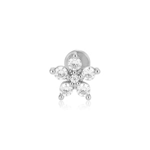 Piercing fancy zirkonia bloem
