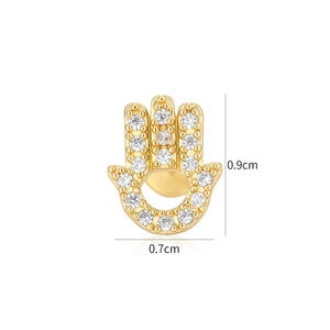 Piercing Fatimahand zirkonia