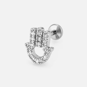 Piercing Fatimahand zirkonia