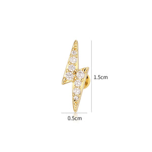 Piercing zirkonia bliksem