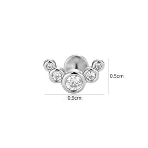 Piercing zirkonia boog