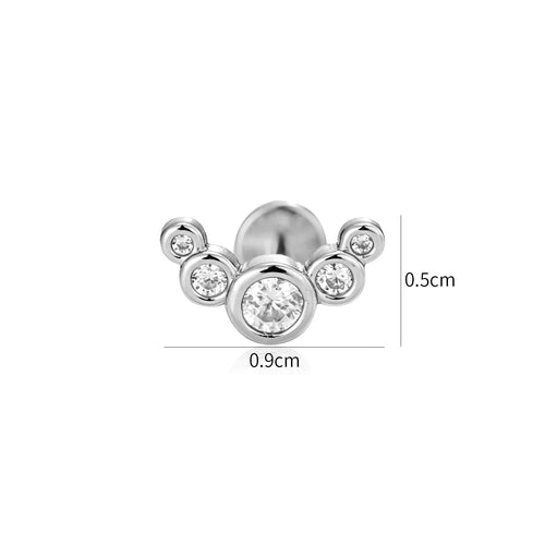 Piercing zirkonia boog