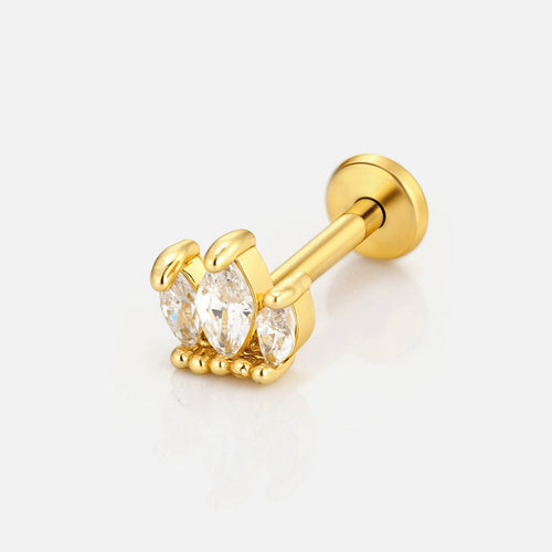 Piercing zirkonia kroon