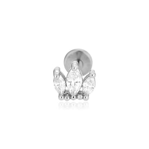 Piercing zirkonia kroon