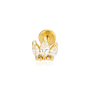 Piercing zirkonia kroon