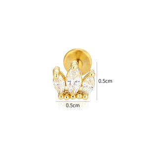 Piercing zirkonia kroon