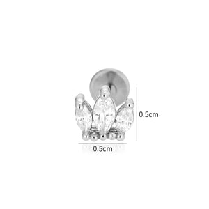 Piercing zirkonia kroon