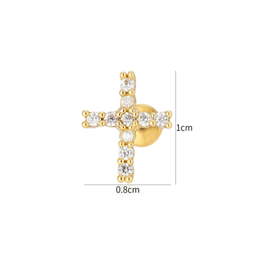 Piercing zirkonia kruis