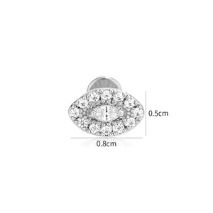 Piercing zirkonia oog