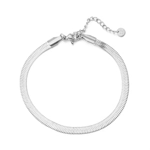 Platte armband 4mm