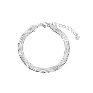 Platte armband 6mm