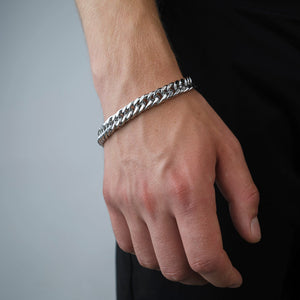 Platte Cuban armband 10mm