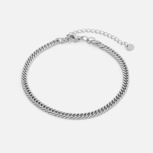 Platte Cuban armband 4mm
