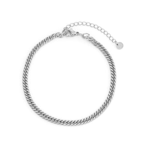 Platte Cuban armband 4mm