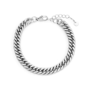 Platte Cuban armband 8mm