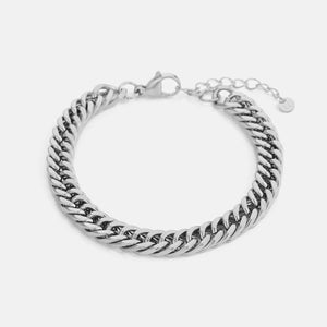 Platte Cuban armband 8mm
