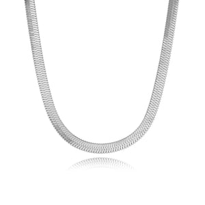Platte ketting 4mm
