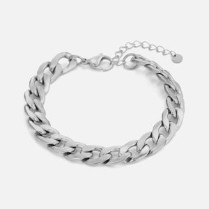 Platte schakel armband 10mm