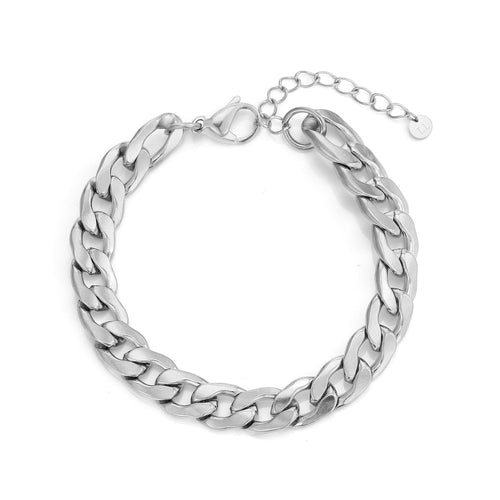 Flat link bracelet 10mm