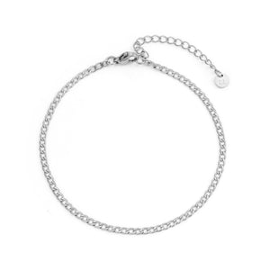 Platte schakel armband 2mm