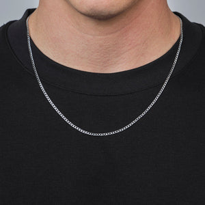 Platte schakel ketting 2mm