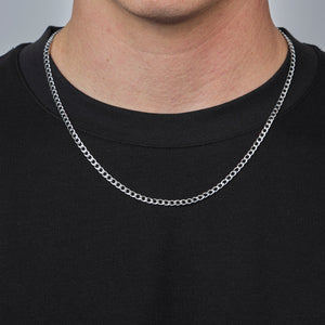 Platte schakel ketting 4mm