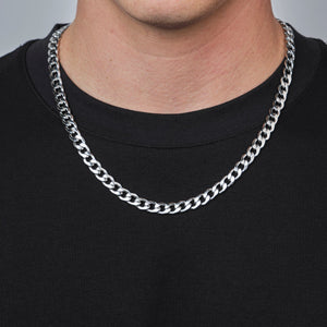 Platte schakel ketting 8mm