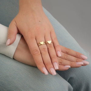 Ring basic hart goud