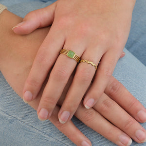 Ring boho bloom goud