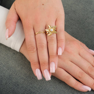 Ring bubbles goud