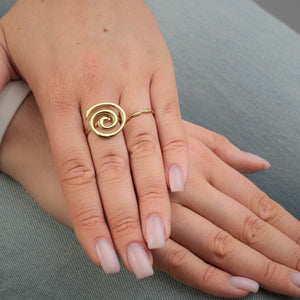 Ring bubbles goud