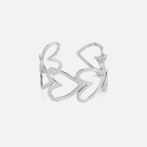 Ring connected hearts