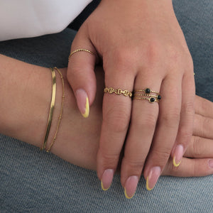 Ring croissant dun goud