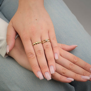 Ring druppels goud