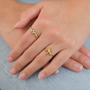 Ring druppels goud