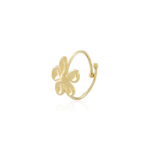 Ring flower goud