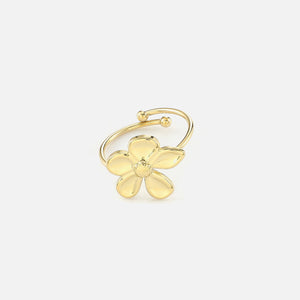 Ring flower goud