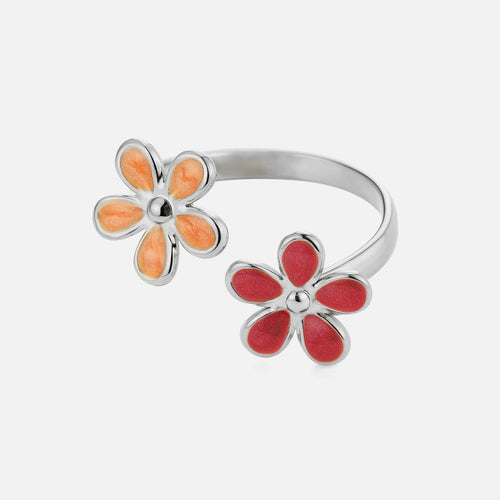 Ring gekleurde bloemen