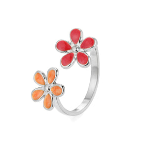 Ring gekleurde bloemen