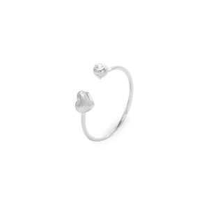 Ring hartje steentje